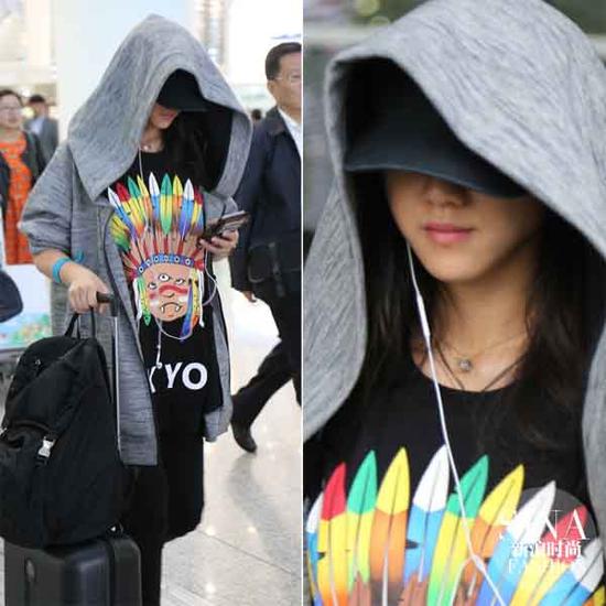 變身嘻哈辣媽的湯唯，感覺隨時能給大家來段饒舌