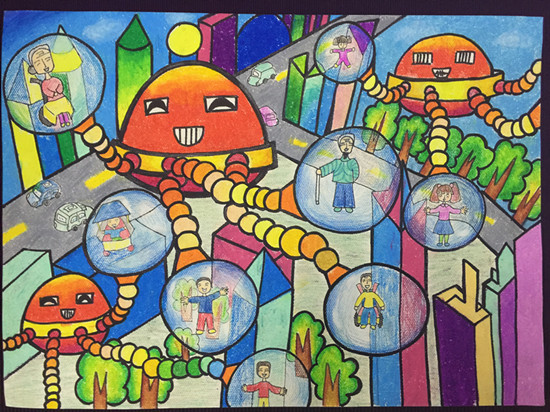 《呼吸道疾病治療艙》金水區(qū)工人第一新村小學 作者：趙文茜 輔導教師：侯倩倩