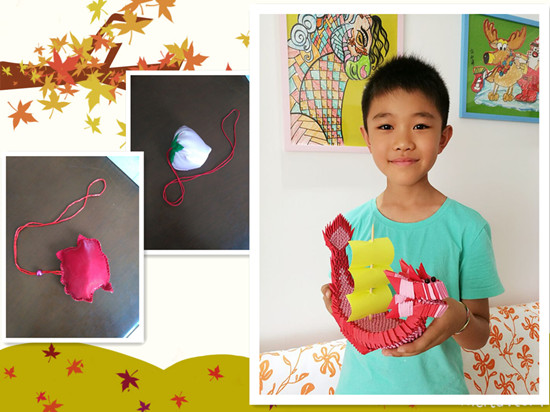 親手制作的香囊、龍舟