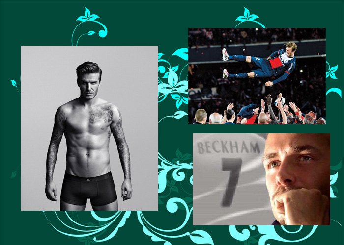 在小貝的最后一戰(zhàn)中，有女球迷含淚打出“再踢一年”的橫幅。也有人認(rèn)為，貝克漢姆的“超級完美偶像”形象更像是好萊塢打造出來的，退役也像是一場秀。