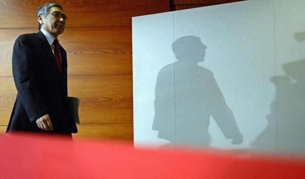 2013年4月4日，日本東京，日本央行行長(zhǎng)黑田東彥。