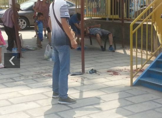 游客被激素風車甩出受傷。