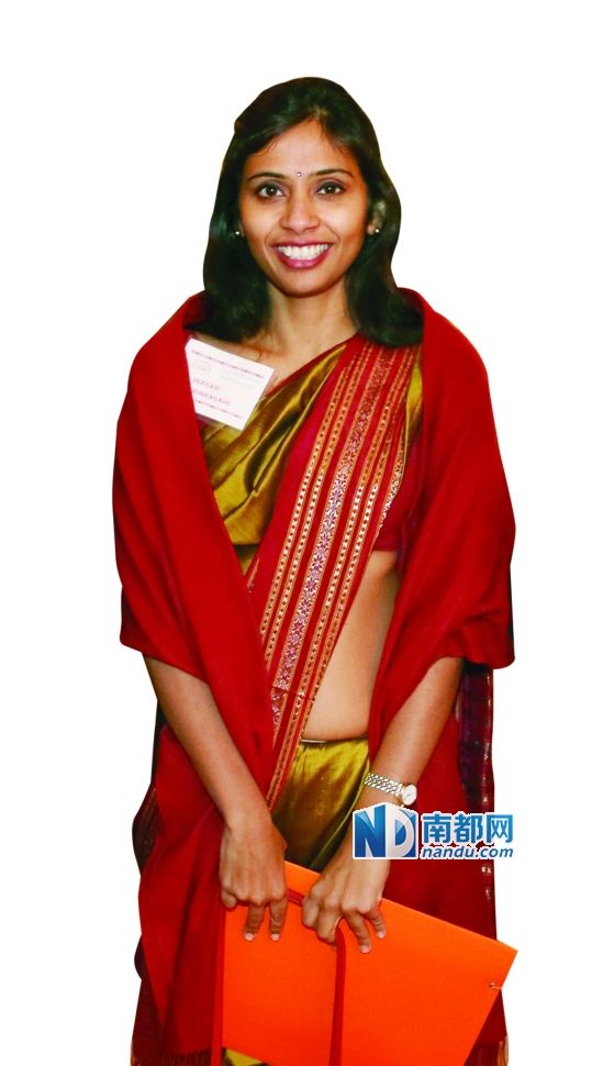 被美國拘押的印度駐紐約副總領(lǐng)事德夫亞尼·科布拉加德。