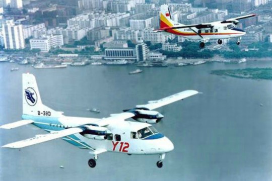 資料圖：中國運-12空中飛行。