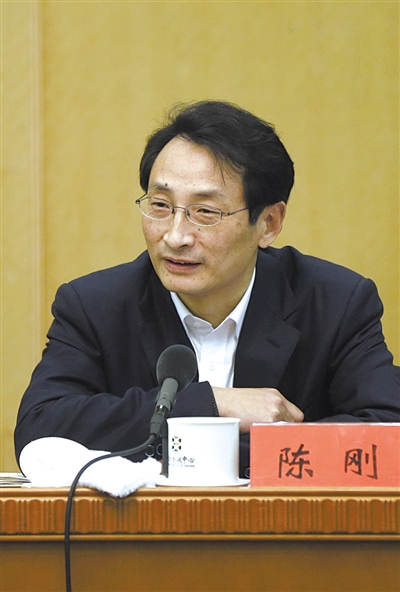 昨日，北京市人大代表、北京市副市長陳剛參與豐臺團(tuán)小組討論。 新京報記者 浦峰 攝