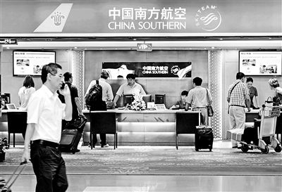 　首都機(jī)場的南方航空貴賓廳 攝影/本報記者 郁驍