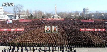 朝鮮民眾稱，朝鮮軍民“將在任意時期、對任意對象隨意實施無止境的正義打擊，一定實現(xiàn)民族的夙愿祖國統(tǒng)一大業(yè)”。