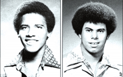 奧巴馬（左）與卡庫(kù)嘎瓦（右）高中紀(jì)念冊(cè)中的照片，當(dāng)時(shí)他們非常要好。