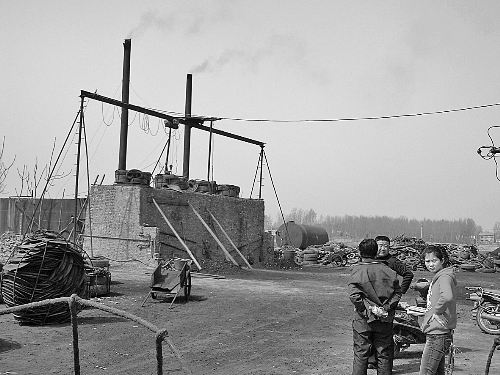 蔣村的小煉油廠。