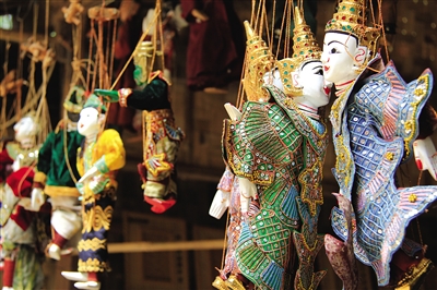 曼德勒的木偶。圖/顧樂曉