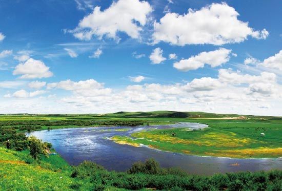 　　抻直后長(zhǎng)度超過(guò)黃河10倍的莫日格勒河?！? complete=