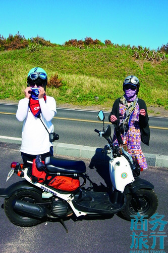 路遇環(huán)島的大學(xué)生。