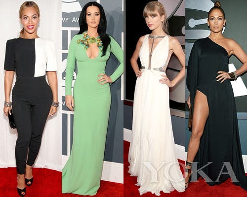 碧昂斯、凱蒂·佩里、泰勒·史薇芙特、珍妮弗·洛佩茲