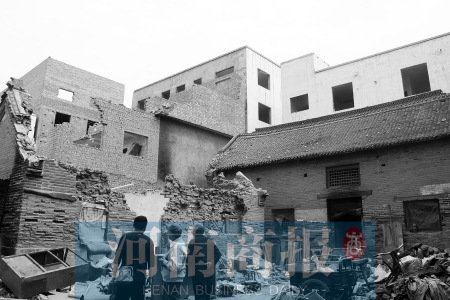 孫莊村清代古宅面臨拆遷。對拆遷者來說，也許它的名氣不值一提 記者 張郁/攝