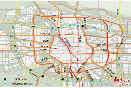 兩環(huán)十七放射景觀廊道建設(shè)。