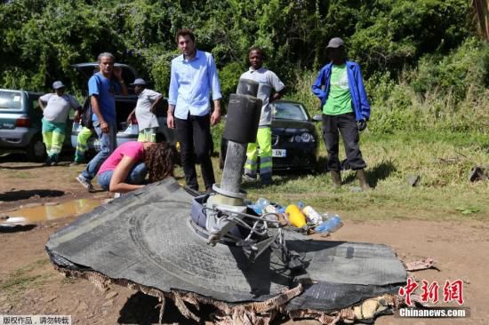 新發(fā)現(xiàn)的疑似馬航MH370殘骸。