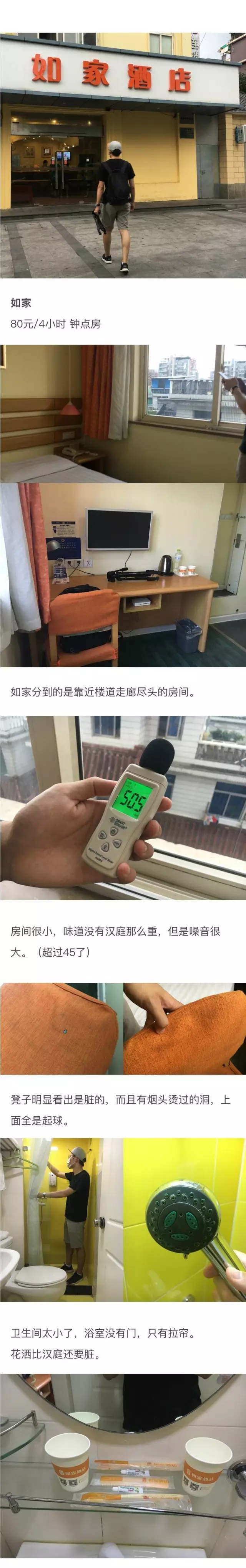 快捷酒店究竟有多臟？網(wǎng)友在7家酒店開房實測