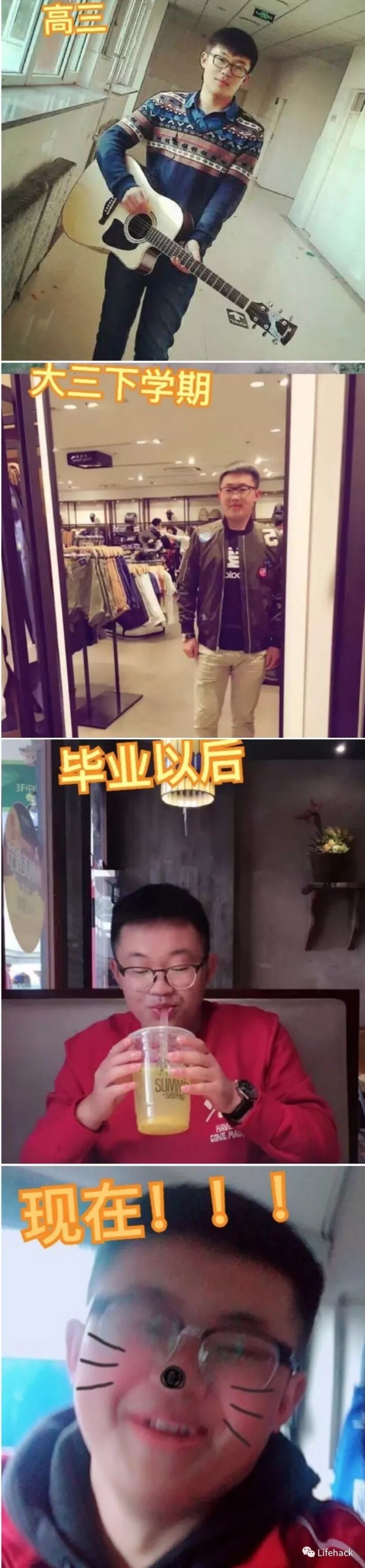 長胖20斤，臉型怎么變？這些例子看完扎心了！