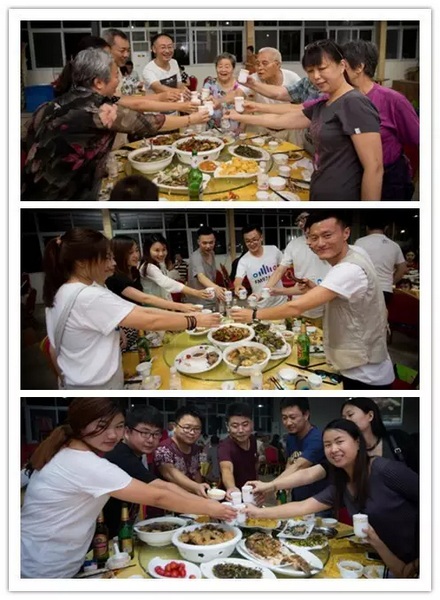 看我們的飯菜豐盛嗎？