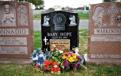 “希望寶寶”的墓碑。