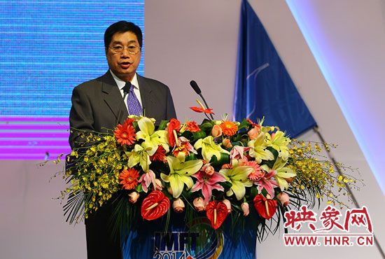 聯(lián)合國世界旅游組執(zhí)行主任祝善忠演講。