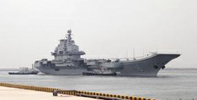 遼寧艦是我國海軍第一艘航母，新型航母將會比它更大更先進。