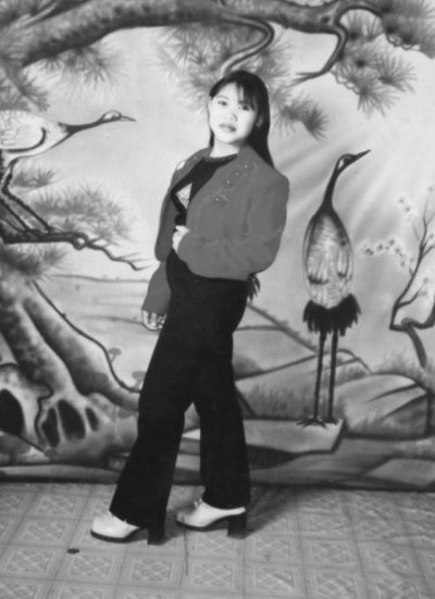 　錢家保存的錢仁鳳年輕時的照片。