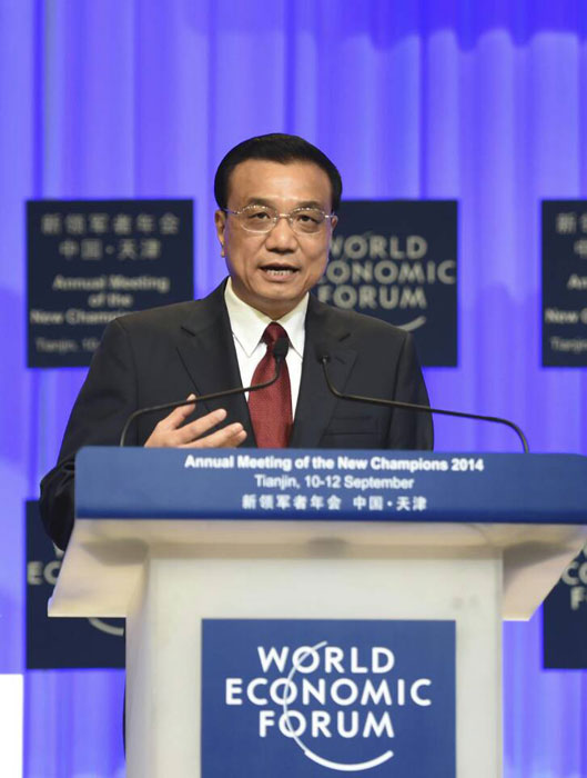 李克強(qiáng)總理出席夏季達(dá)沃斯論壇并發(fā)表開(kāi)幕式致辭。