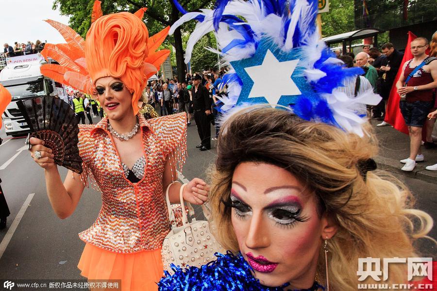 德國柏林，當(dāng)?shù)嘏e行同性戀驕傲大游行