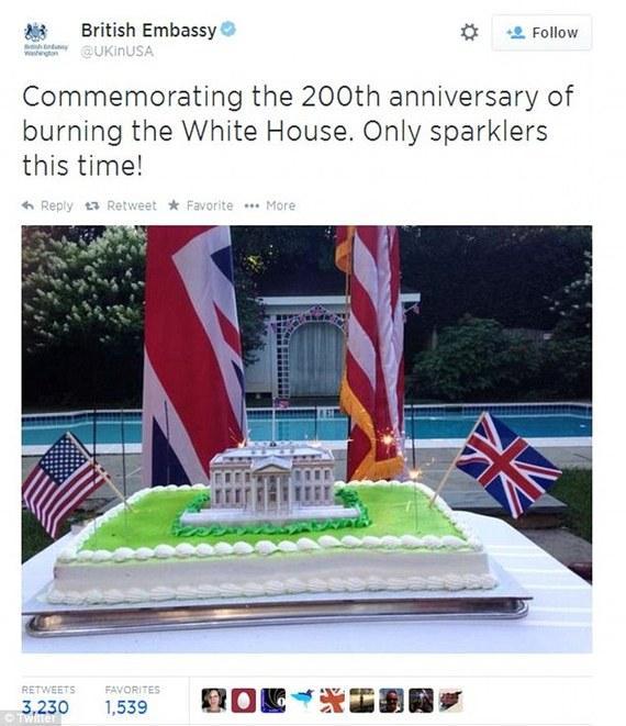 英國外交人員發(fā)推特慶?；馃讓m200周年