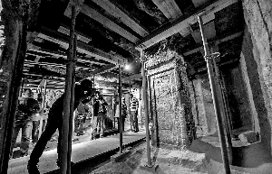 埃及首次向公眾開放的古埃及法老圖坦卡蒙乳母之墓內(nèi)景。