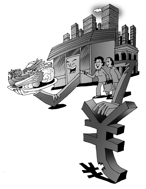 年底前,50個社區(qū)內將賣“1元菜” 漫畫/王偉賓