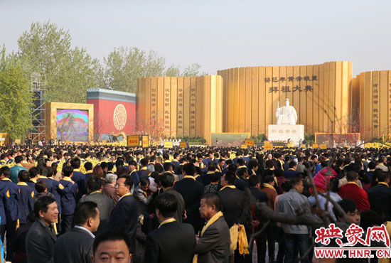 拜祖大典會場。映象網(wǎng)記者 邵恰 攝