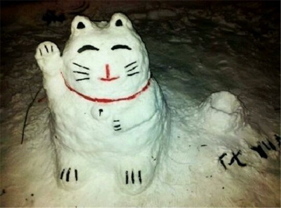 創(chuàng)意十足！日系列卡通雪人走紅